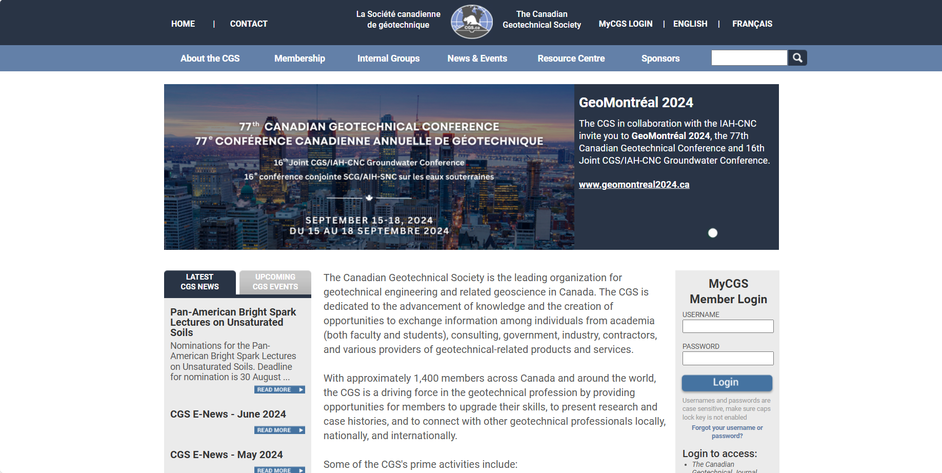 Canadian Geotechnical Society (CGS)