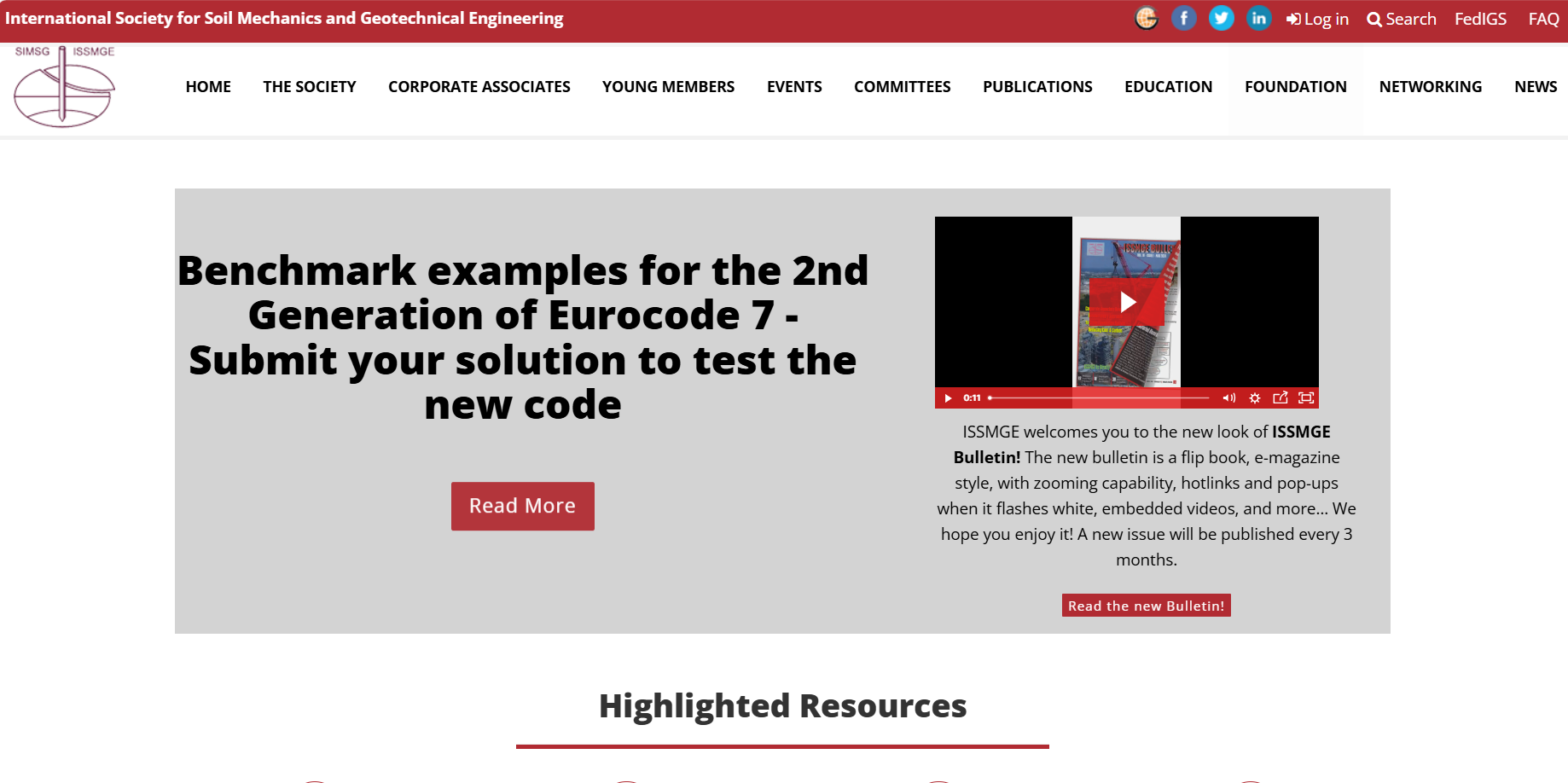 International Society for Soil Mechanics and Geotechnical Engineering (ISSMGE)