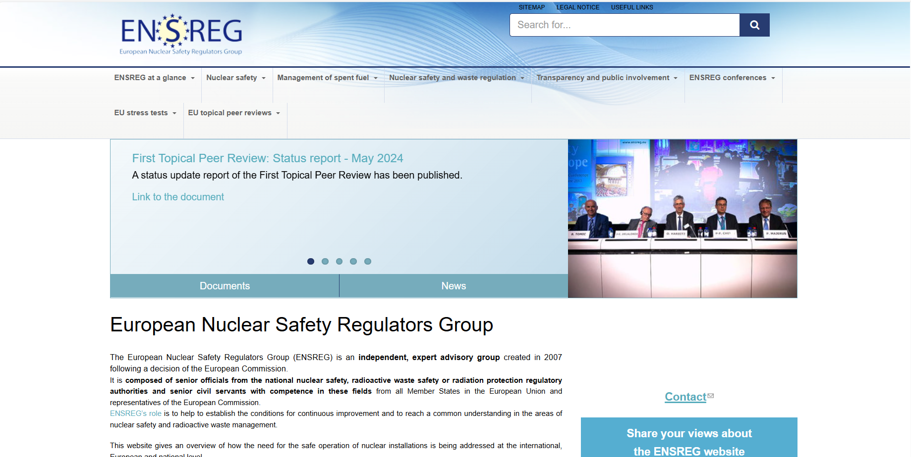 European Nuclear Safety Regulators Group (ENSREG)